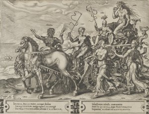 The Triumph of Envy, teoksesta The Cycle of the Vicissitudes of Human Affairs, levy 4, 1564. tekijältä Cornelis Cort