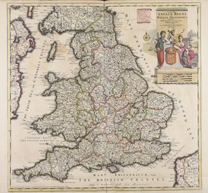 Accuratissima Angliae regni et Walliae principatus descriptio tekijältä Cornelis Danckerts