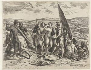 Al·legoria sobre la guerra i la pau tekijältä Cornelis Dircksz. Boissens