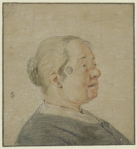 Naisen rintakuva, oikealle päin profiilissa tekijältä Cornelis Dusart (possibly)