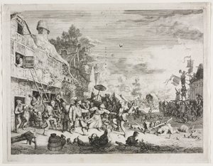 Kylän messut tekijältä Cornelis Dusart