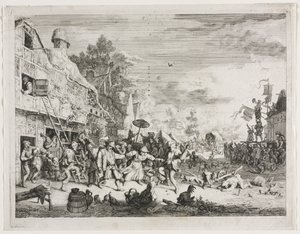 Village Féte. tekijältä Cornelis Dusart