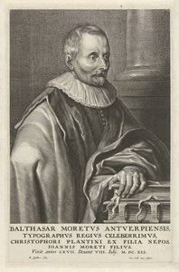 Balthasar Moretuksen muotokuva tekijältä Cornelis Galle (II)