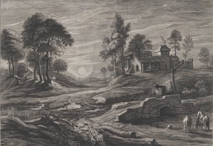 Maisema vetokaivolla, 1638-60.