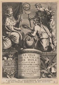 Jean Boyvinin nimilehti, Dolen kaupungin piiritys tekijältä Cornelis Galle I after Erasmus Quellinus II after Sir Peter Paul Rubens