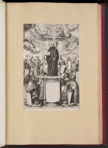 Nimisivu Dommo Benedicto Haeftanon S. Benedictvs Illvstratvs tekijältä Cornelis Galle I after Sir Peter Paul Rubens