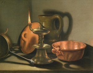 Huonekalut ja erilaiset esineet 1100- ja 1300-luvuilta tekijältä Cornelis Jacobsz