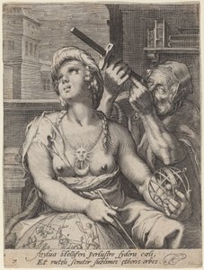 Tähtitiede tekijältä Cornelis Jacobsz Drebbel, after Hendrik Goltzius