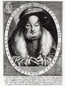 Henrik VIII:n muotokuva, kaivertanut Peter Isselburg, 1646
