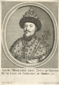 Venäjän tsaari Aleksis I Mihailovitšin muotokuva 1629-1676, 1670 tekijältä Cornelis Meyssens