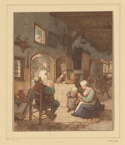 Sanomalehden lukija sisätiloissa