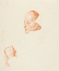 Nuoren naisen muotokuva tekijältä Cornelis Ploos van Amstel (signed by artist)