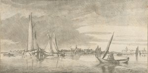 Jokinäkymä tekijältä Cornelis Ploos van Amstel (signed by artist)
