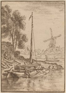Winding River, 1761, julkaistu 1765. tekijältä Cornelis Ploos van Amstel