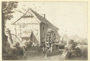 vesimylly tekijältä Cornelis Saftleven (attributed to)