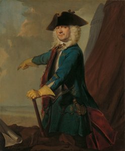 Gerrit Sichterman (1688-1730). Ratsuväen kenraalin kenraali, Oranje-Groningenin jalkaväkirykmentin eversti, haudan komentaja tekijältä Cornelis Troost