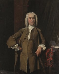 Muotokuva herrasmiehestä, joka on perinteisesti tunnistettu Philips Zweertsiksi (1704-1774) tekijältä Cornelis Troost
