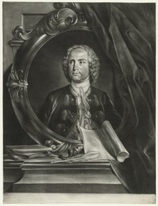 Muotokuva säveltäjä Pietro Antonio Locatellista 1695-1764 tekijältä Cornelis Troost