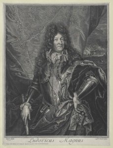 Ranskan kuningas Ludvig XIV (kaiverrus)