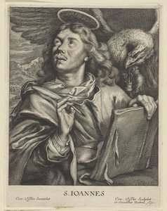 Evankelista Johannes S. IOANNES (otsikko esineessä) Vier Evangelisten (sarjan nimi)