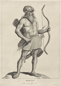 herulilainen Herulus (otsikko objektissa) Oude hier woonachtige volken (sarjan nimi) Peplus eli gootit, vandaalit, švaabit, herulit, gepidit, markomannit ja muinaiset nelinkertaiset kuvat muinaisista monumenteista ja Marcus Zuerius Boxhorniuksen museosta (