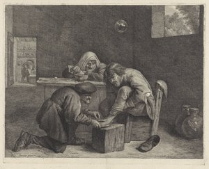 Mies lääkärissä tekijältä Cornelis Visscher (II)