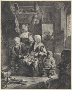 pannukakkuvalmistaja tekijältä Cornelis Visscher (II)