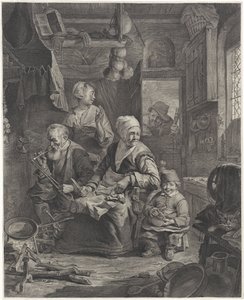 pannukakkuvalmistaja tekijältä Cornelis Visscher (II)