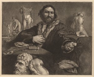 Andrea Odoni tekijältä Cornelis Visscher after Lorenzo Lotto