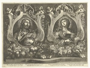 Kristus ja Maria tekijältä Cornelis de Bout (possibly)