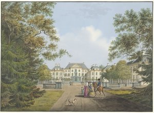 Näkymä Het Loon palatsille tekijältä Cornelis de Kruyff
