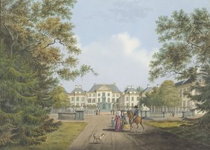 Näkymä Het Loon palatsille tekijältä Cornelis de Kruyff
