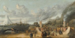 Valasöljynjalostamo lähellä Smerenburgin kylää, 1639