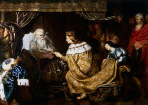 Daavid esittelee valtikka Salomolle, 1600-luvun alku