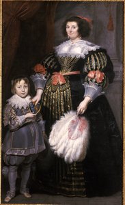 Madame Charlotte Butkens-Smit van Cruyninghen ja hänen poikansa Johannes-Amatus