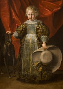 Muotokuva pojasta koiran kanssa, n. 1620 (öljy kankaalle) tekijältä Cornelis de Vos