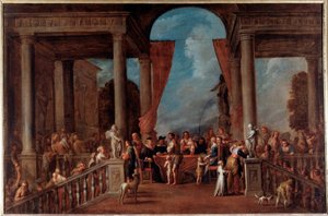 Armon teot: alaston pukeminen (maalaus