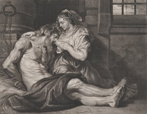 Cimon ja Pero, n. 1650-80. tekijältä Cornelis van Caukercken