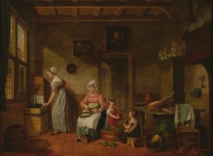 Keittiön sisustus, 1820