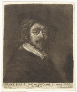 Frans Halsin muotokuva hatun kanssa tekijältä Cornelis van Noorde (attributed to workshop of)