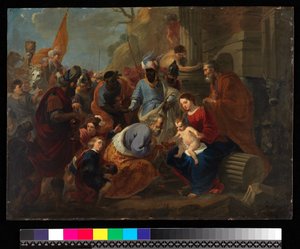 Kuninkaiden palvonta, ennen vuotta 1667 (öljy kuparille)