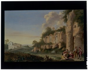 Kortinterävät maisemat tekijältä Cornelis van Poelenburgh or Poelenburch