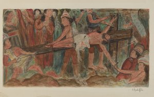 Ristin asemat nro 11. Jeesus on naulittu ristille, 1941.