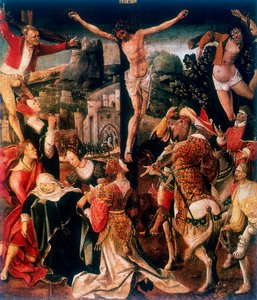 "Golgata", 1400-luvun loppu tai 1500-luvun loppu tekijältä Cornelius Engebrechtsz