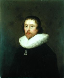 Eversti Francis Hungate of Saxtonin muotokuva, n. 1640 (öljy kankaalle) tekijältä Cornelius Janssen van Ceulen