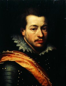 Panssaripukuisen miehen muotokuva (öljy paneelissa) tekijältä Cornelius Janssen van Ceulen