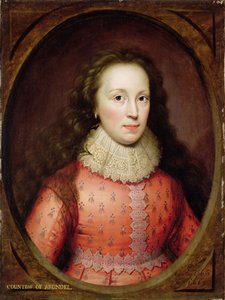 Naisen muotokuva, joka on perinteisesti tunnistettu Arundelin kreivitärnä, 1619