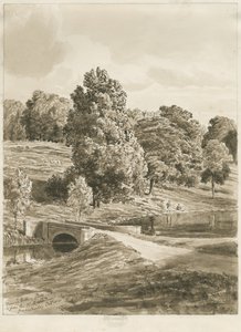 Betley Park: seepiapesupiirustus, lokakuu 1820 (piirustus)