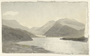 Auringonvalo järven yli lähellä Snowdonia, Llanberis, North Wales Auringonvalo järvellä Snowdonissa, Llanberisissa, Pohjois-Walesissa tekijältä Cornelius Varley
