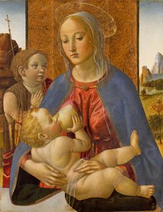 Madonna ja lapsi Nuoren Pyhän Johannes Kastajan kanssa, n. 1490.